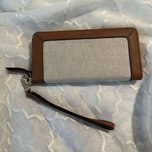 Nine West Tan and Gram Wristlet Wallet